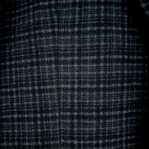 John Varvatos Austin Jacket Black/Gray Texture Plaid Wool/Angora Sz Italy 48 NWT - Picture 6 of 16